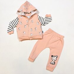 sevimli köpekli unisex tk, somon, 903