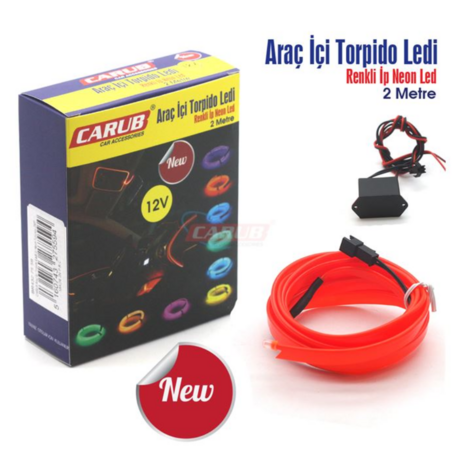 İP NEON LED 2 METRE KIRMIZI