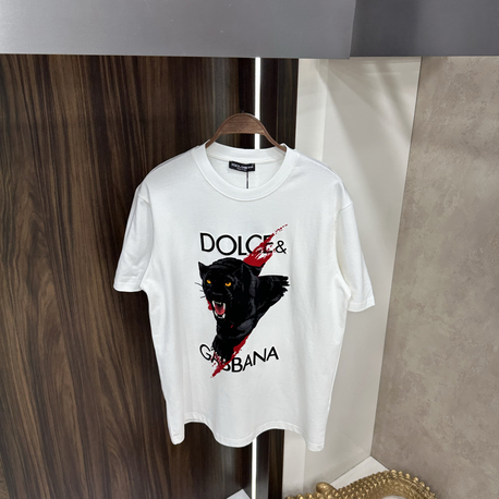 DOLCE GABANNA Flok Basklı İthal Beyaz Tişört