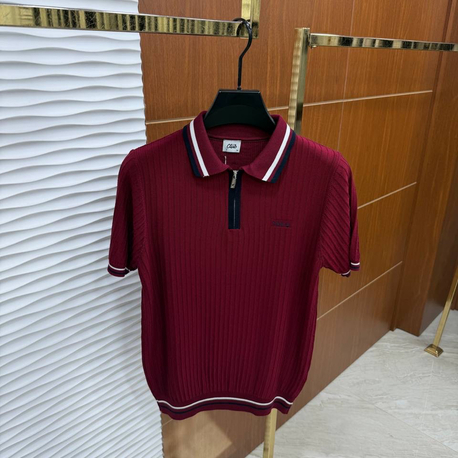 BEYMEN Yarım Fermuarlı İthal Bordo Triko