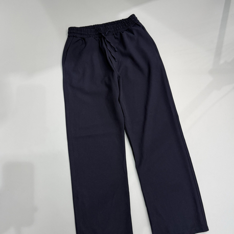 Lacivert baggy paraşüt kumaş pantolon 
