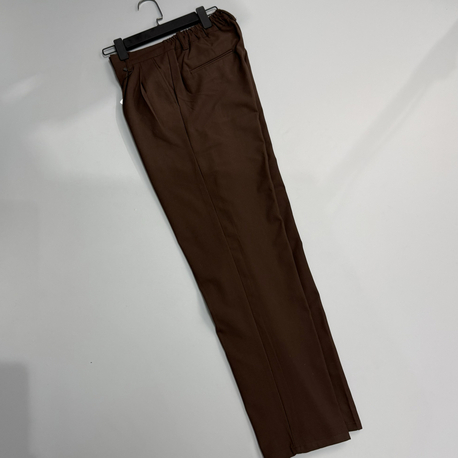 Acı kahve baggy pileli kumaş pantolon 