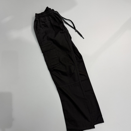 Siyah baggy kargo pantolon 