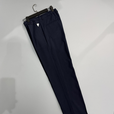Lacivert duble paça kumaş pantolon 