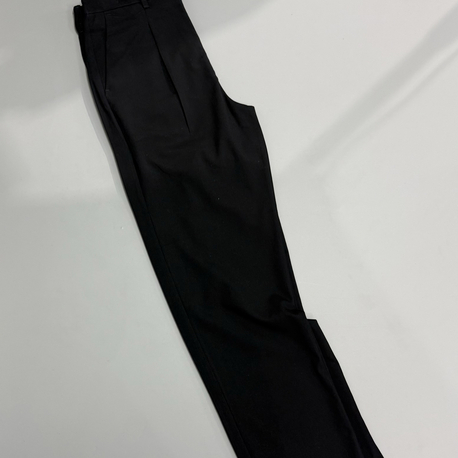 Lacivert baggy pileli  kumaş pantolon 
