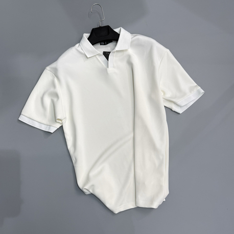 Ekru polo yaka 