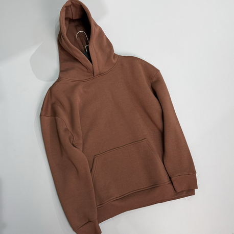 Kahverengi oversize hoodie 
