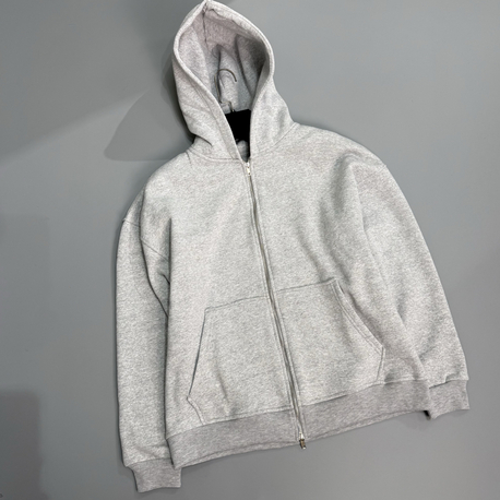 Gri oversize zipper