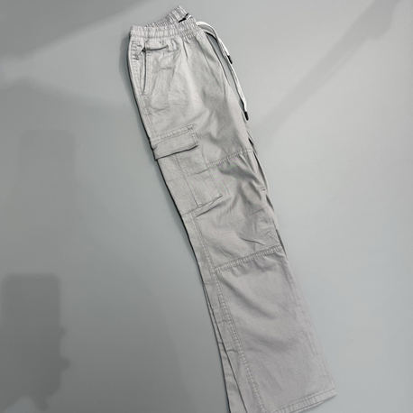 Gri baggy kargo pantolon 