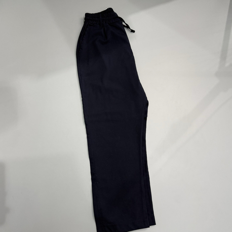 Lacivert baggy kumaş pantolon 
