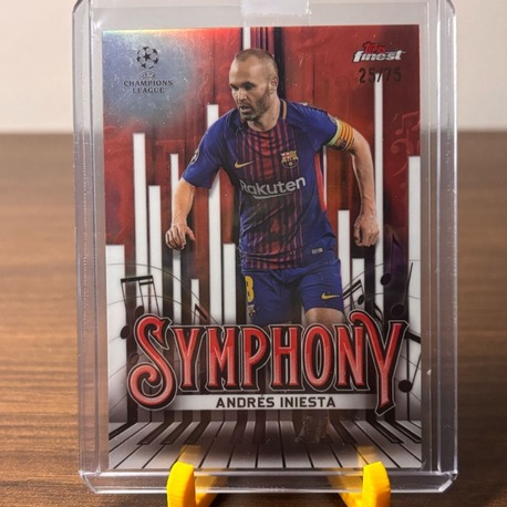 Topps Finest Andres Iniesta Symphony /75 numaralı Kartı