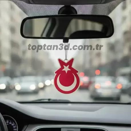 Türk Bayrağı Ayna Süsü - Oto Aksesuar