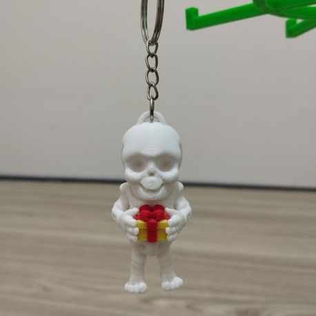 Sevimli İskelet - 3D Hediyelik Anahtarlık