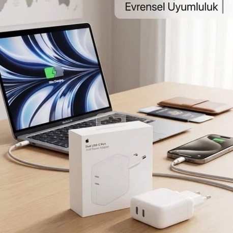 Apple 35W Adaptör Çift Port Şarj Cihazı