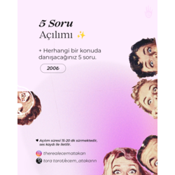 5 Soru Tarot Açılımı