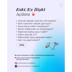 Eski/Ex İlişki Tarot Açılımı ❤️‍