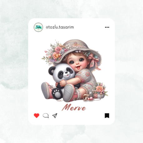  İsme Özel Bebek Çikolatası Etiketi 3,5 Cm 72 Adet