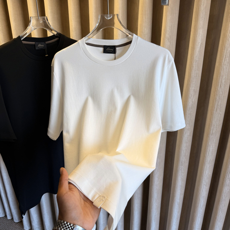 Brioni Deri Logo Pamuk Tshirt