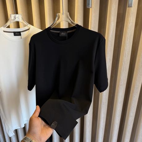 Brioni Deri Logo Pamuk Tshirt