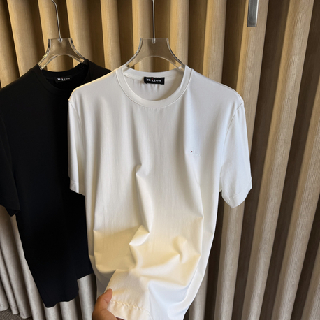 Kiton Basic Logo Pamuk Tişört (Kırık Beyaz)
