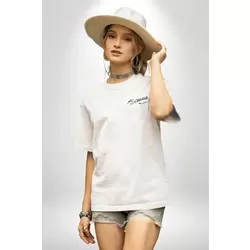 30 Ağustos Zafer Bayramı Atatürk Temalı Oversize Bisiklet Yaka T-shirt - Beyaz