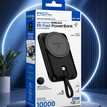 20 W 3A 10.000 MAH MAGSAFE POWERBANK ( PW 149 )