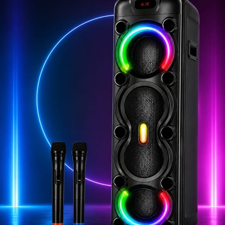 ÇİFT KARAOKELİ WİRELESS SPEAKER (8858)