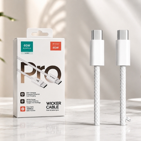 60W İPH 15 VE ÜSTÜ DESTEKLİ TYPE C TO TYPE C USB