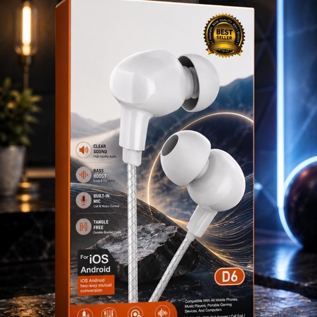 COMFORTABLE EARPHONES (D6)