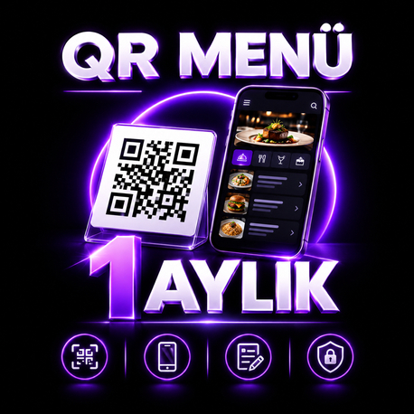DİJİTAL QR MENÜ- 1 AYLIK PAKET