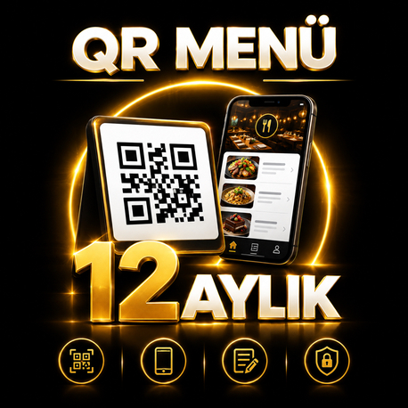DİJİTAL QR MENÜ 12 AYLIK PAKET 