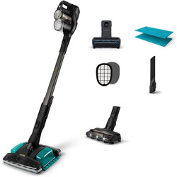 Philips Aqua Plus Kablosuz Şarjlı Dik Süpürge, 80 Dakika Kullanım Süresi, Islak ve Kuru Kullanım