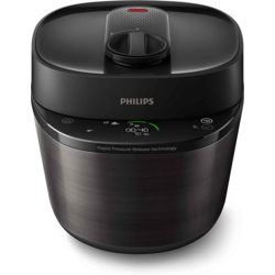 Philips All in One Cooker Çok Amaçlı Basınçlı Pişirici, 5 L, Elektrikli Düdüklü Tencere, Siyah