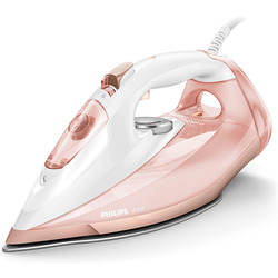 Philips Azur Buharlı Ütü, SteamGlide Elite, 3000W, Pembe&Beyaz