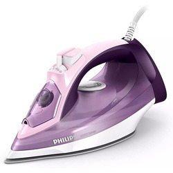 Philips Buharlı Ütü, Mor/Beyaz, 2400W, 60 gr Şok buhar, 40 gr Sürekli buhar, Steam Glide Taban, Mor/