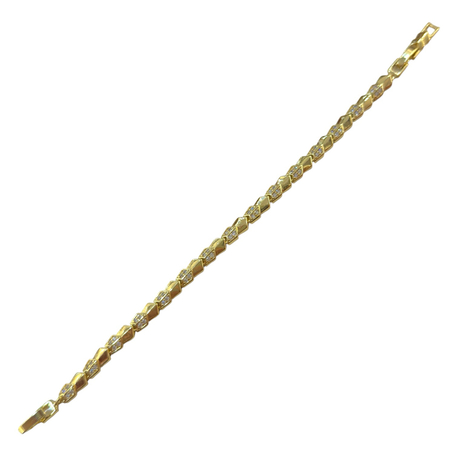 Kobra Desen 14K Gold Bileklik 