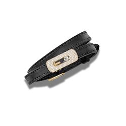 Messika Model Siyah Deri Bileklik & Choker