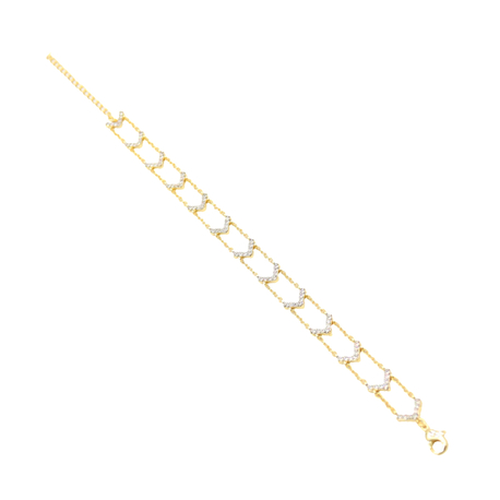 Minimal Tasarım Zirkon Detaylı Bileklik 