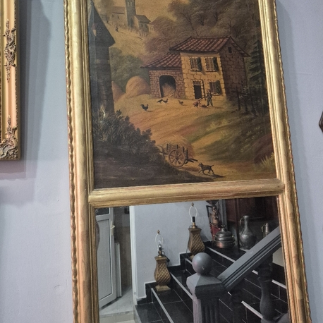 Aynalı yağlıboya tablo 