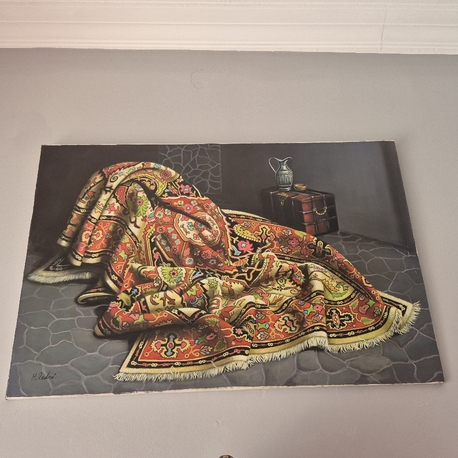 Tual üzerine yağlı boya tablo