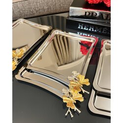 Yaprak detaylı Fiyonk Model Tepsiler