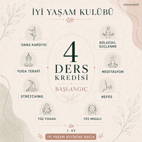 Başlangıç Paketi 4 Kredi | İyi Yaşam Kulübü Paketleri