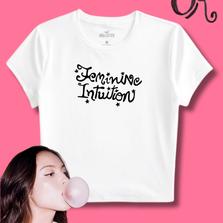 feminine intuition olivia rodrigo baby tee 