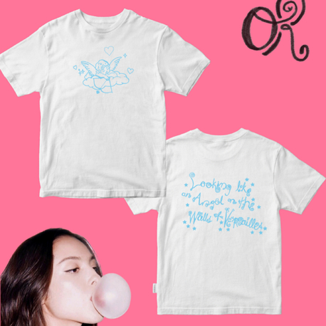 looking like an angel olivia rodrigo tshirt regular kalip mavi 