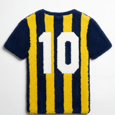 Kişiye Özel Fenerbahçe Forma Tufting Halı – İsim & Numara Özelleştirilebilir (60 cm)