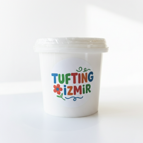 Tufting & Punch Tutkalı – Su Bazlı Şeffaf Halı Yapıştırıcısı (1 KG)