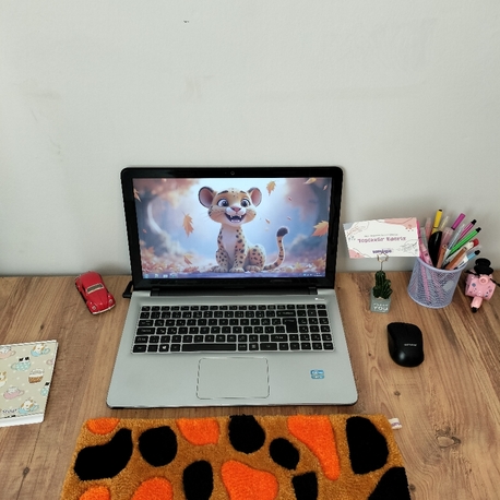 Leopar Desenli Tufting Klavye Halısı✨