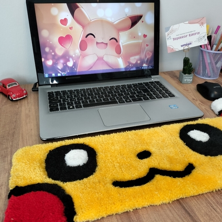 Pikachu Tufting Klavye Halısı 