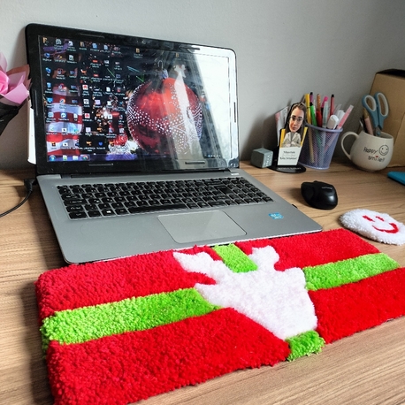 Christmas Tufting Klavye Halısı