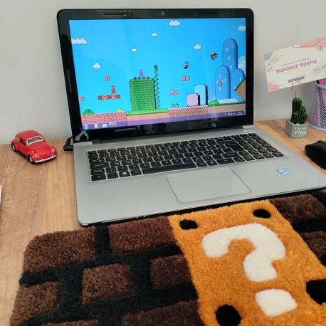 Süper Mario Tufting Klavye Halısı✨